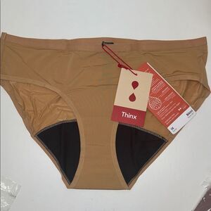 🔥Thinx Tan Bikini Underwear Sz 1X New